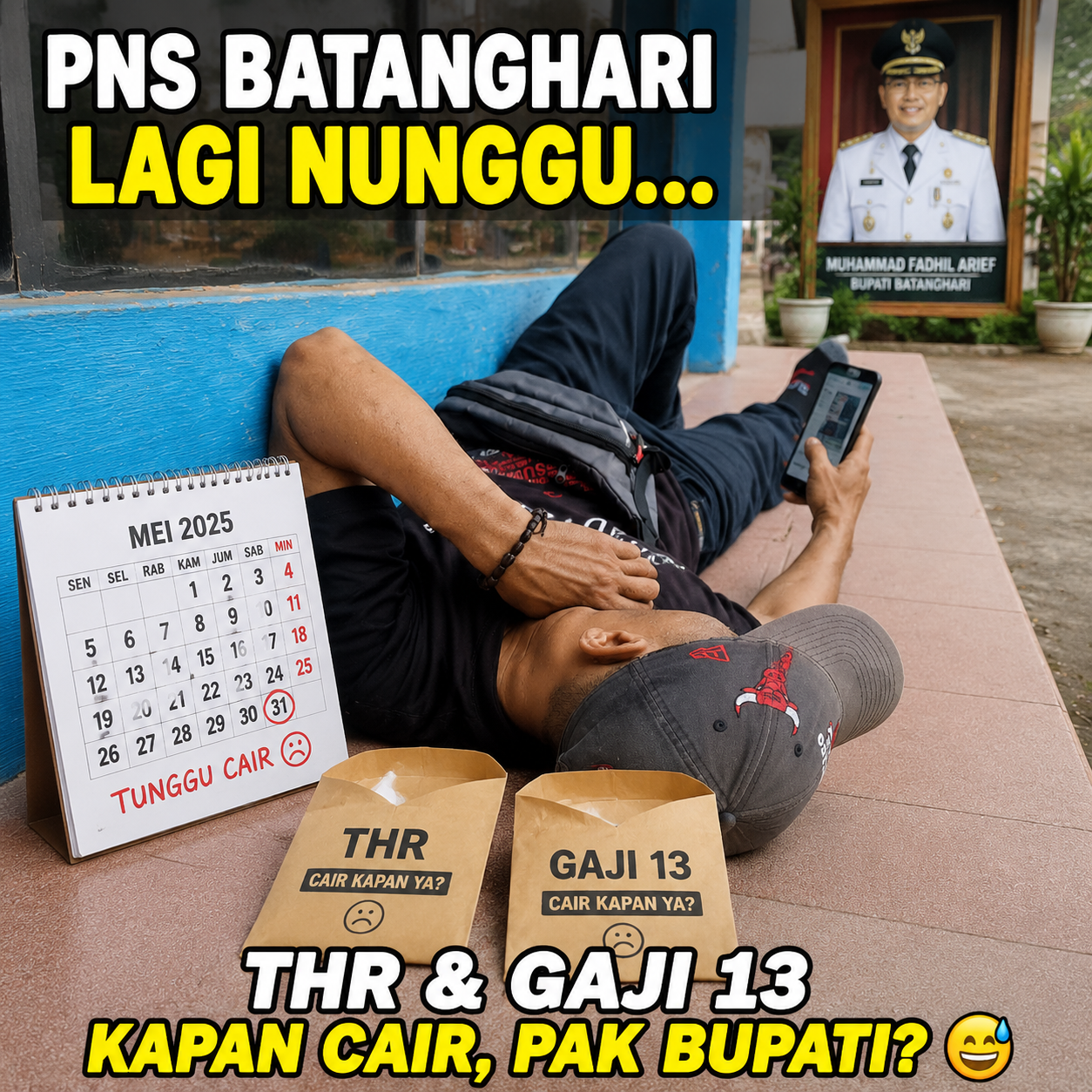 Kejelasan THR dan Gaji 13 Masih Buram, Pegawai dan Warga Batanghari Desak Ketegasan Bupati