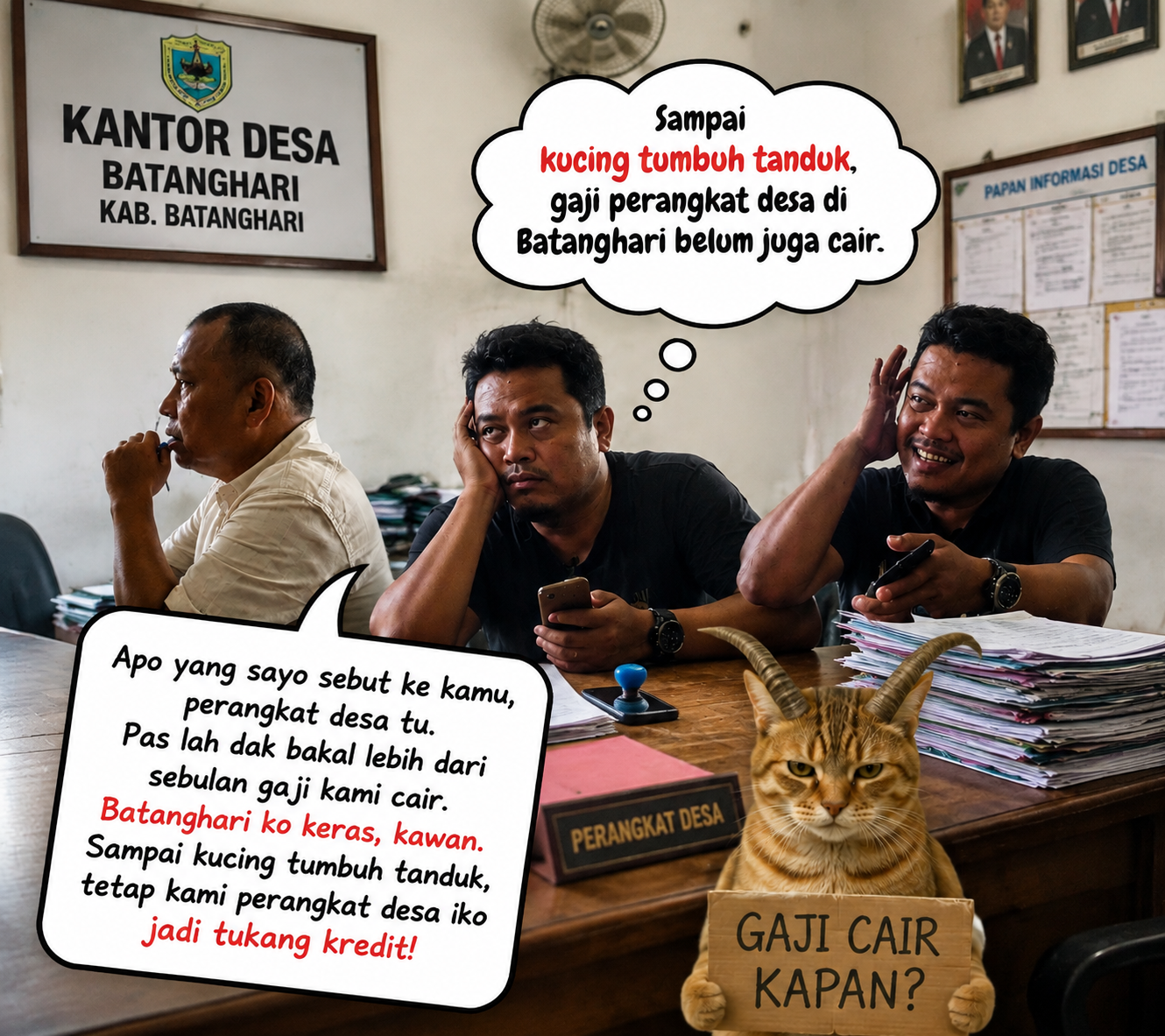 Ironi Perangkat Desa di Batanghari: 8 Bulan Menanti Gaji, Terjebak Utang demi Bertahan Hidup